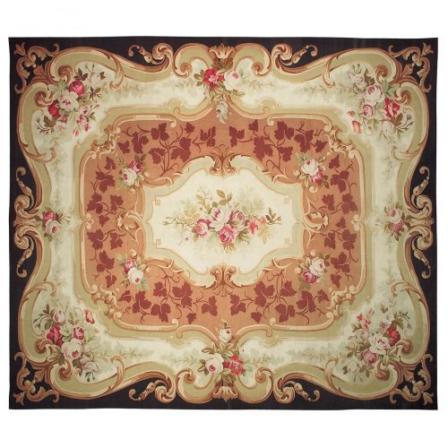 Antique Aubusson carpet (France) 187